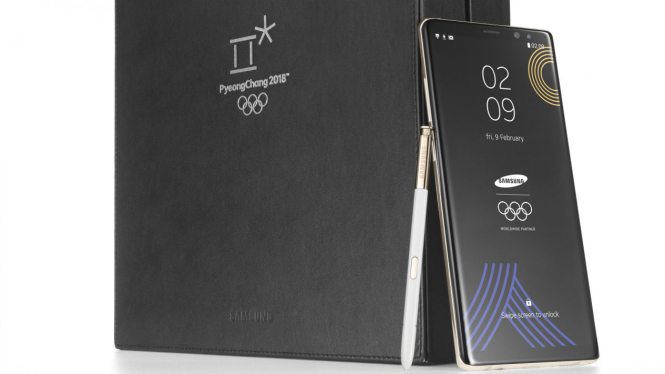 Samsung Galaxy Note 8  edisi Olimpiade Musim Dingin 2018