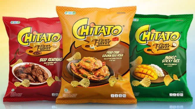 Tiga varian rasa baru Chitato.