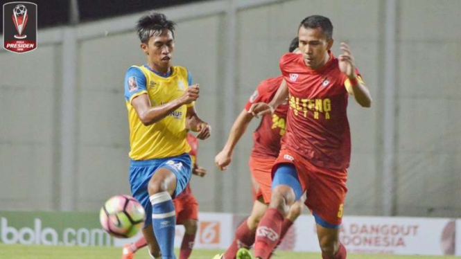 Kalteng Putra saat jumpa Barito Putera di Grup B Piala Presiden 2018, 