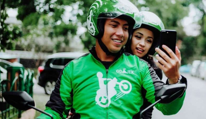 Transportasi online Gojek.