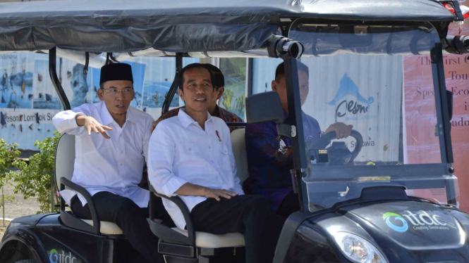 Gubernur Nusa Tenggara Barat, Muhammad Zainul Majdi, bersama Presiden Jokowi beberapa waktu lalu.