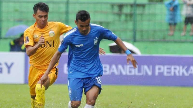 Pertandingan Piala Presiden antara Bhayangkara FC melawan PSIS Semarang