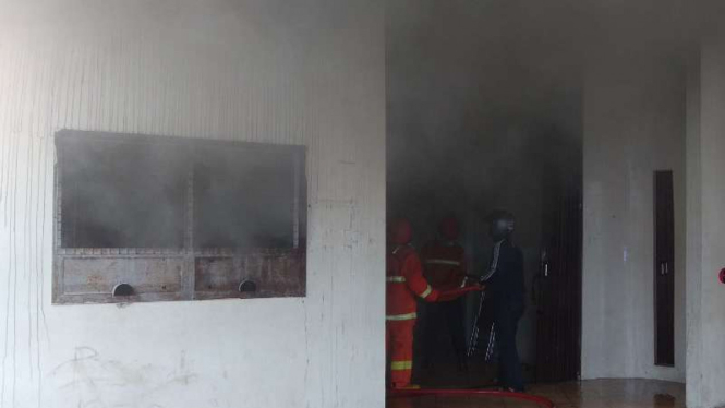 Markas PS TNI di Bantul terbakar