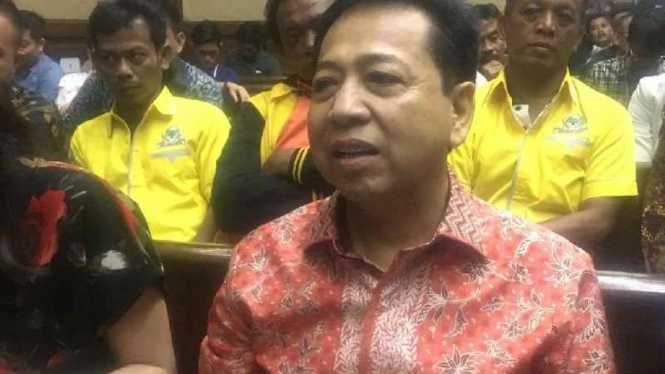 Setya Novanto di Pengadilan Tipikor, Jakarta.