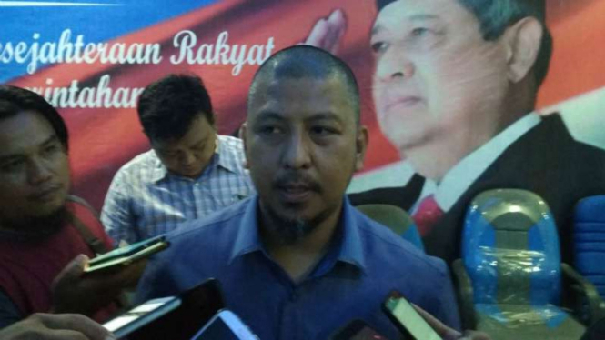 Sekretaris Partai Demokrat Jawa Timur, Renville Antonio, di Surabaya pada Jumat, 26 Januari 2018.