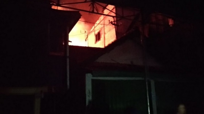Kebakaran di Krukut, Taman Sari, Jakarta Barat.