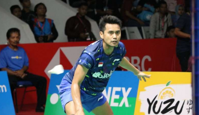 Tontowi Ahmad di Daihatsu Indonesia Masters 2018