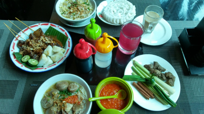 Aneka menu hidangan Indonesia di Satoo, Shangri-La Hotel, jakarta.
