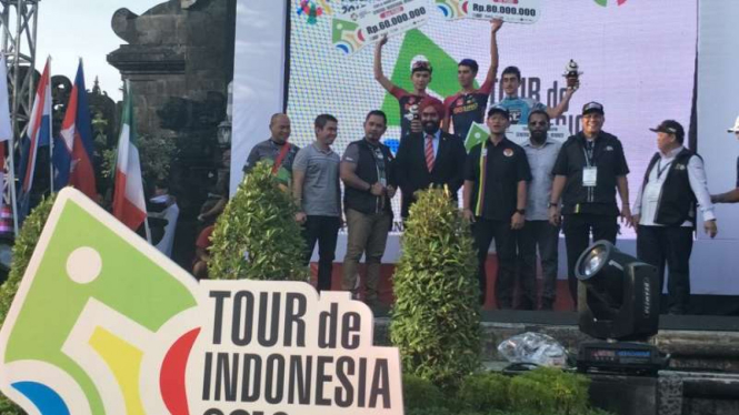 Para juara di Tour de Indonesia 2018