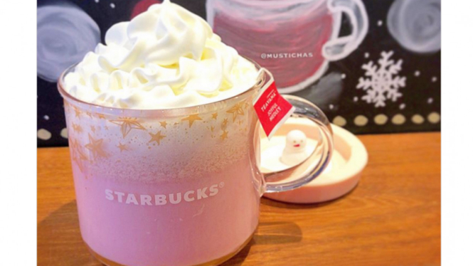 Siap siap Valentine Starbucks Bikin Minuman Warna  Pink 