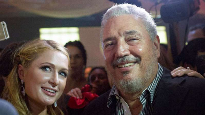 Putra Fidel Castro, Fidel Castro Diaz-Balart bersama Paris Hilton