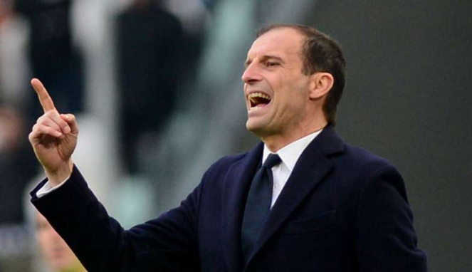 Pelatih Juventus, Massimiliano Allegri.