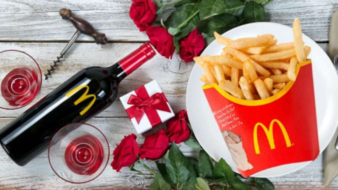 Makan malam romantis Valentine Day di McDonald's 