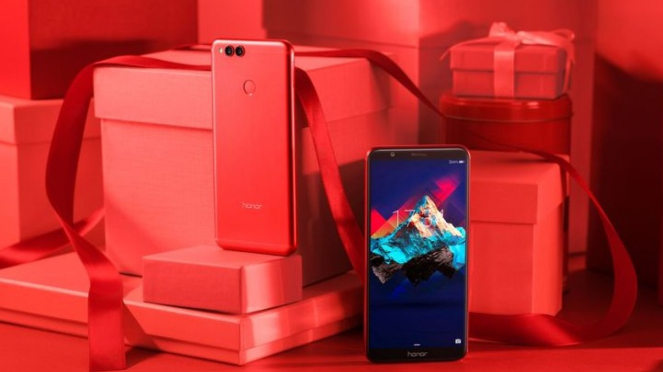 Huawei Honor 7X Valentine Edition.