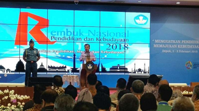 Wakil Presiden RI Jusuf Kalla hadir di Rembuk Nasional Pendidikan