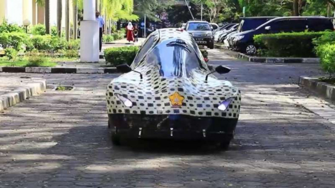 Mobil listrik karya mahasiswa Unsyiah Aceh.
