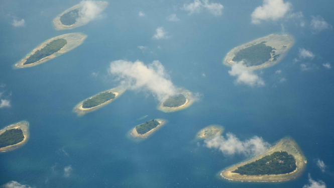 Gugusan Pulau Seribu di Jakarta