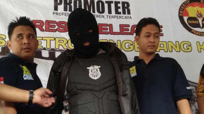 JS saat ditangkap polisi.