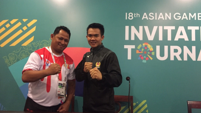 Pesilat Indonesia, Komang Harik Adi Putra dan pelatih Agus Akbar