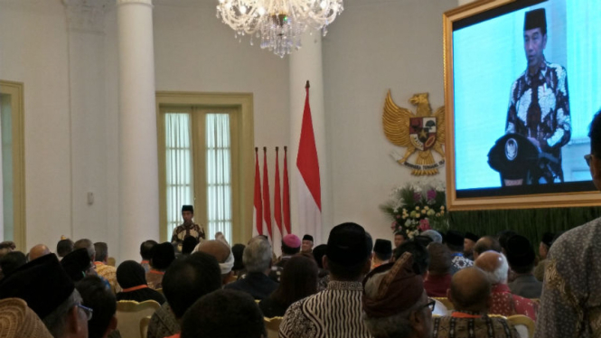 Presiden Joko Widodo saat bertemu dengan Pemuka Agama di Istana Bogor