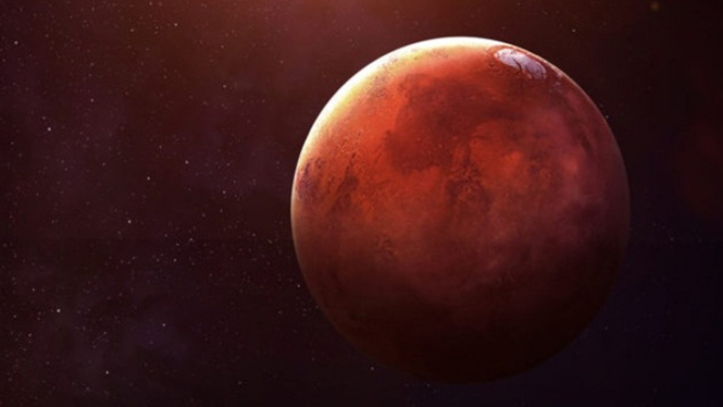 Ilustrasi Planet Mars.