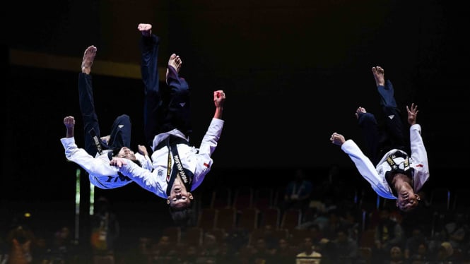Tim taekwondo putra Indonesia