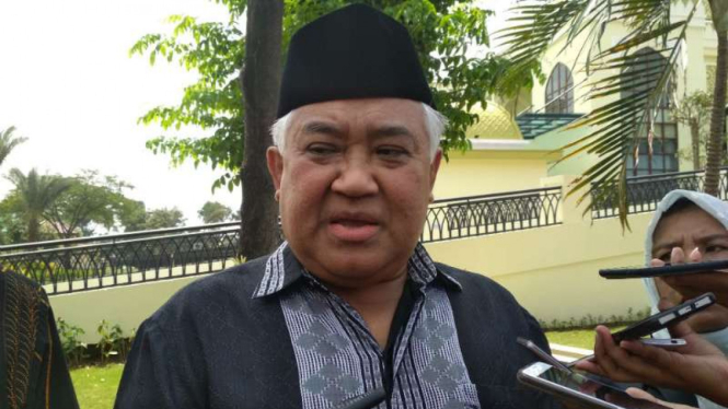 Ketua Dewan Pertimbangan Majelis Ulama Indonesia, Din Syamsuddin,