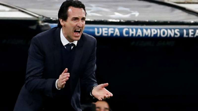 Eks pelatih Paris Saint-Germain, Unai Emery.