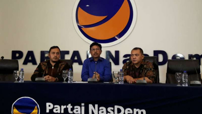 Jumpa pers Partai Nasional Demokrat (NasDem)