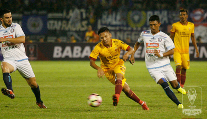 Gelandang muda Sriwijaya FC, Syahrian Abimanyu