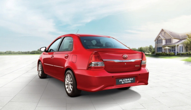 Render Toyota Platinum Etios di India