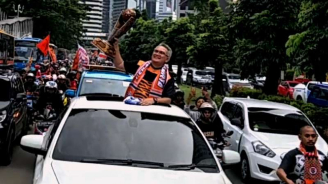 Ketua Umum The Jakmania, Ferry Indra Sjarief. 