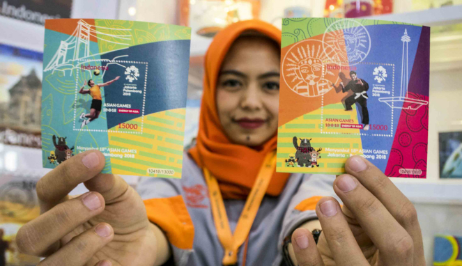 Perangko edisi khusus Asian Games 2018