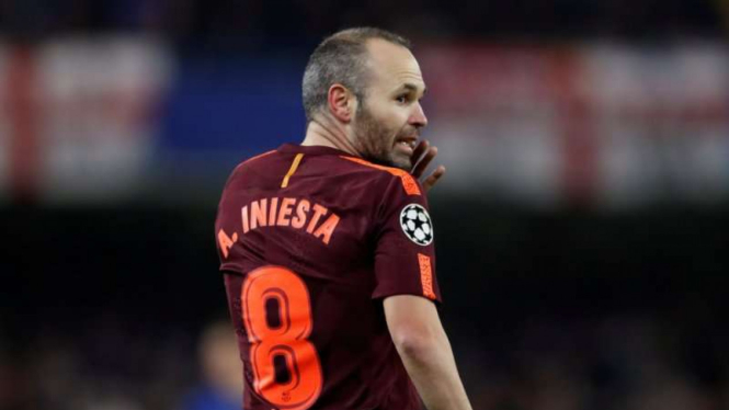 Eks Gelandang Barcelona, Andres Iniesta.