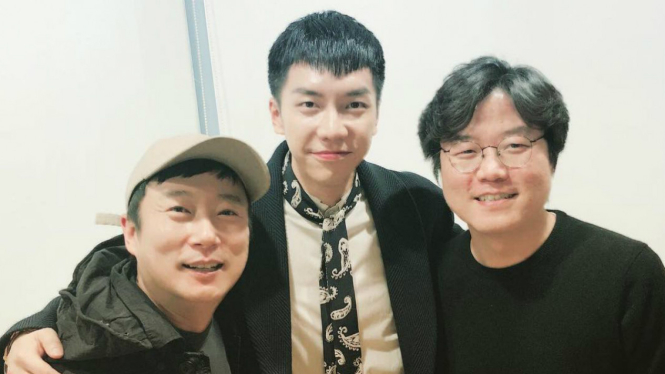 Lee Seung Gi reuni bareng produser sekaligus sutradara Na Young Suk dan Lee Soo Geun.