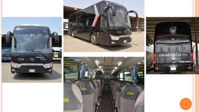 Bus yang akan digunakan untuk mengangkut jemaah haji 2018.