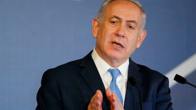Israeli Prime Minister Benjamin Netanyahu addresses American-Jewish leaders in Jerusalem on February 21, 2018