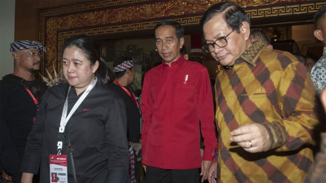 Jokowi Hadiri Pembukaan Rakernas PDIP