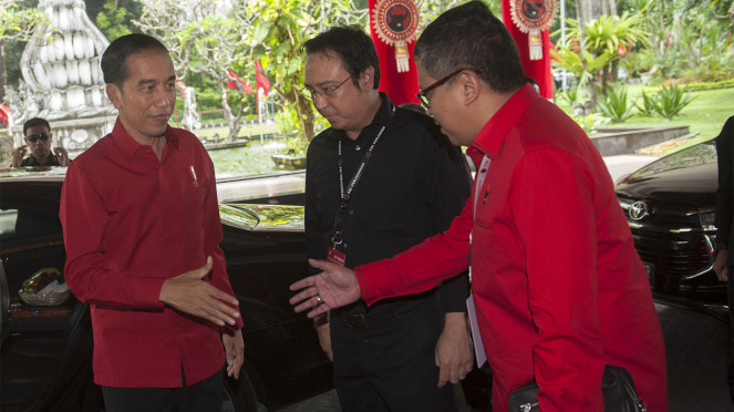 Jokowi Hadiri Pembukaan Rakernas PDIP