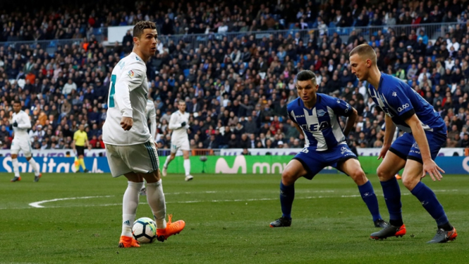 Megabintang Real Madrid, Cristiano Ronaldo di laga melawan Alaves