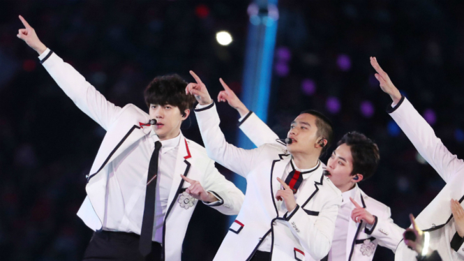 EXO tampil di penutupan Olimpiade PyeongChang