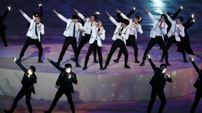  EXO tampil di penutupan Olimpiade PyeongChang