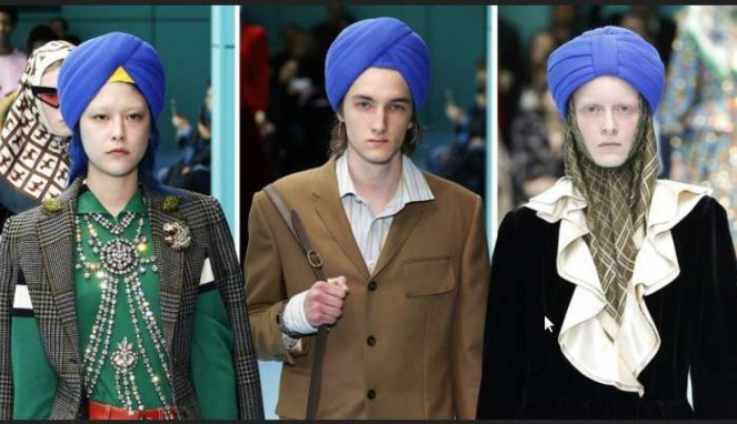 model mengenakan turban