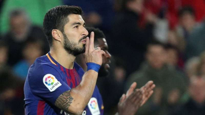 Penyerang Barcelona, Luis Suarez