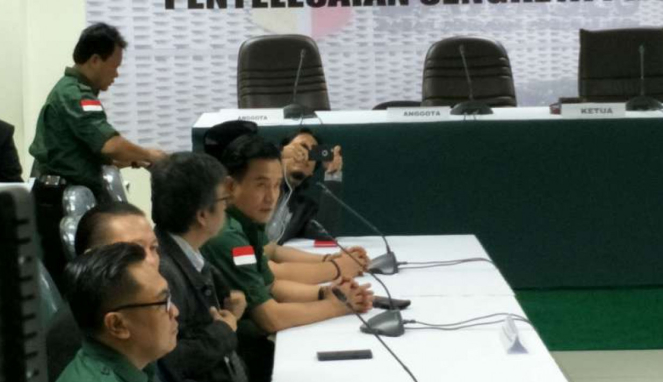 Sidang ajudikasi Partai Bulan Bintang (PBB) di Bawaslu.