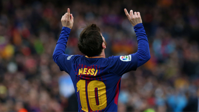 Pemain Barcelona, Lionel Messi.