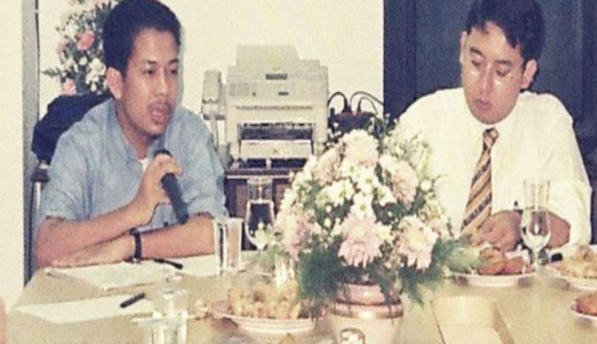 Fahri Hamzah dan Fadli Zon saat muda.