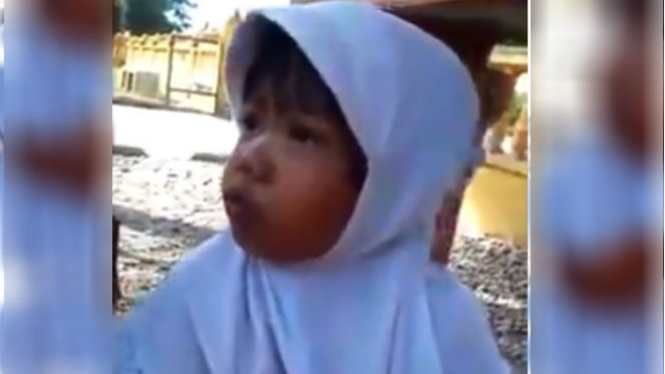 Fira, bocah SD asal Sumatra Utara.