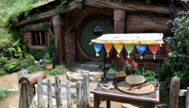 Hobbiton Movie Set, Selandia Baru.