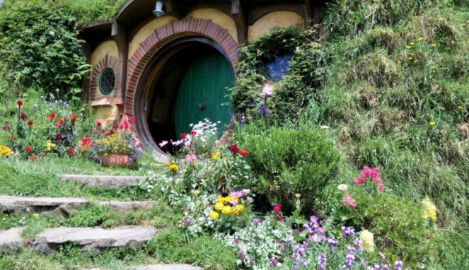 Hobbiton Movie Set, Selandia Baru.